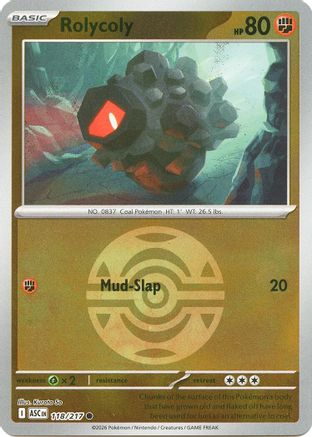 Rolycoly (Dusk Ball) - (118) Reverse Holofoil [ME Ascended Heroes]