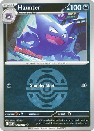 Haunter (Dusk Ball) - (124) Reverse Holofoil [ME Ascended Heroes] - Trinity Hobby