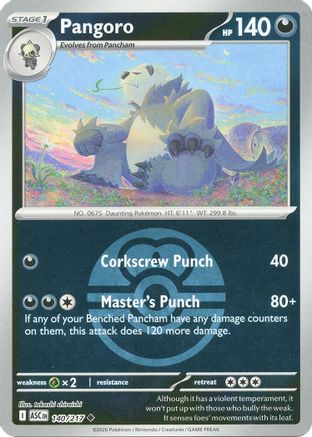 Pangoro (Love Ball) - (140) Reverse Holofoil [ME Ascended Heroes]