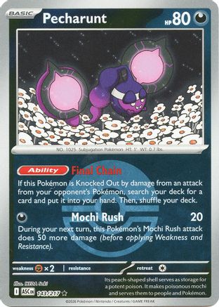 Pecharunt (Poke Ball) - (143) Reverse Holofoil [ME Ascended Heroes]