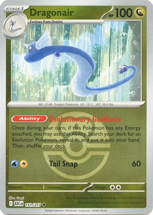 Dragonair (Love Ball) - (151) Reverse Holofoil [ME Ascended Heroes] - Trinity Hobby