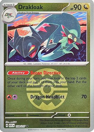 Drakloak (Quick Ball) - (159/217) Reverse Holofoil [ME Ascended Heroes] - Trinity Hobby