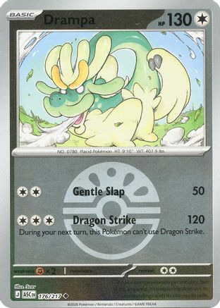 Drampa (Friend Ball) - (176) Reverse Holofoil [ME Ascended Heroes] - Trinity Hobby