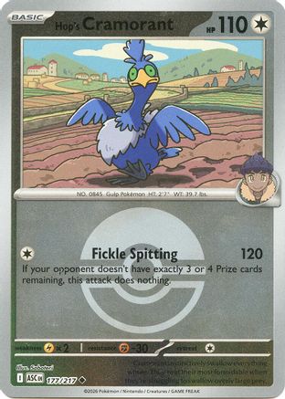 Hop's Cramorant (Poke Ball) - (177) Reverse Holofoil [ME Ascended Heroes] - Trinity Hobby