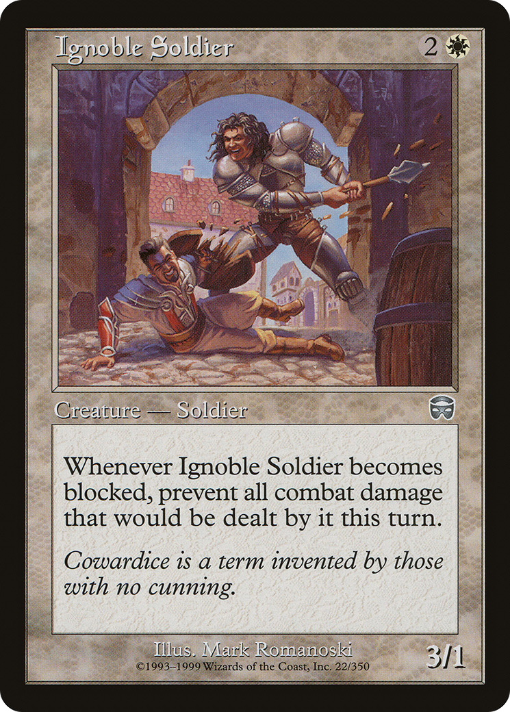 Soldat ignoble [Masques Mercadiens] 