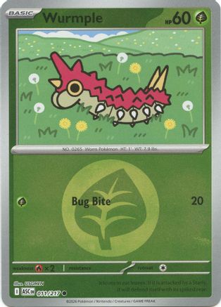 Wurmple (Energy Symbol Pattern) - (011) Reverse Holofoil [ME Ascended Heroes] - Trinity Hobby