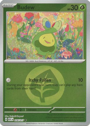 Budew (Energy Symbol Pattern) - (016/217) Reverse Holofoil [ME Ascended Heroes] - Trinity Hobby