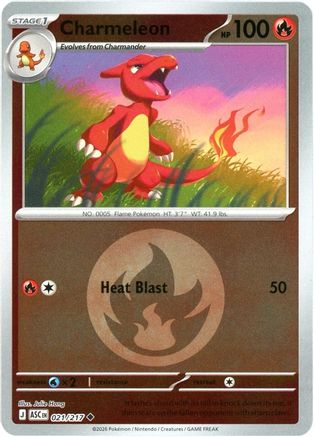 Charmeleon (Energy Symbol Pattern) - (021) Reverse Holofoil [ME Ascended Heroes] - Trinity Hobby