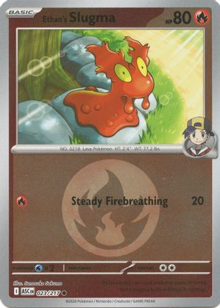 Ethan's Slugma (Energy Symbol Pattern) - (023) Reverse Holofoil [ME Ascended Heroes] - Trinity Hobby