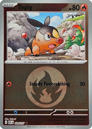 Tepig (Energy Symbol Pattern) - (029) Reverse Holofoil [ME Ascended Heroes] - Trinity Hobby