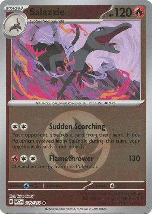 Salazzle (Energy Symbol Pattern) - (035/217) Reverse Holofoil [ME Ascended Heroes]