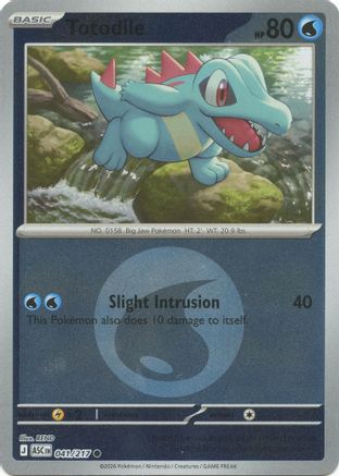Totodile (Energy Symbol Pattern) - (041) Reverse Holofoil [ME Ascended Heroes]