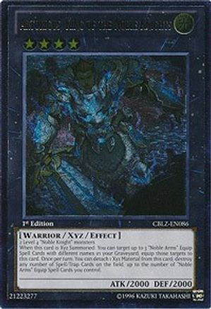 Artorigus, King of the Noble Knights [CBLZ-EN086] Ultimate Rare