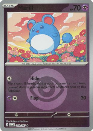 Marill (Energy Symbol Pattern) - (083/217) Reverse Holofoil [ME Ascended Heroes]