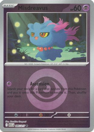 Misdreavus (Energy Symbol Pattern) - (085/217) Reverse Holofoil [ME Ascended Heroes]