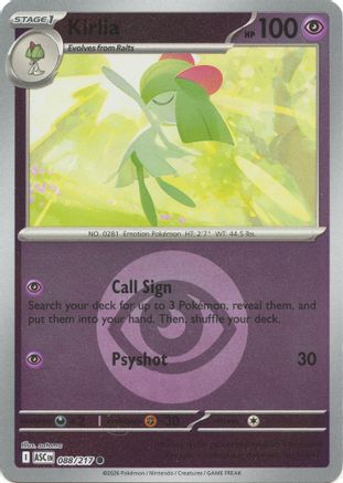 Kirlia (Energy Symbol Pattern) - (088) Reverse Holofoil [ME Ascended Heroes] - Trinity Hobby