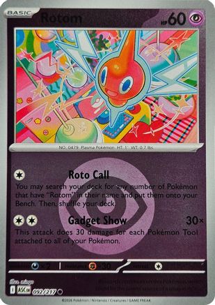 Rotom (Energy Symbol Pattern) - (092) Reverse Holofoil [ME Ascended Heroes] - Trinity Hobby