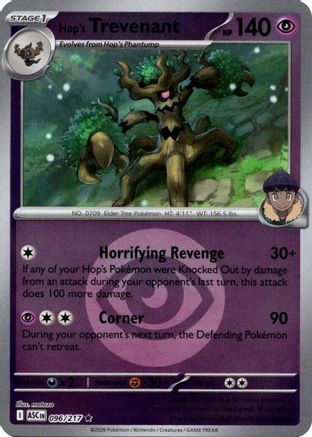 Hop's Trevenant (Energy Symbol Pattern) - (096/217) Reverse Holofoil [ME Ascended Heroes] - Trinity Hobby
