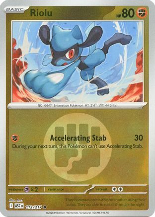 Riolu (Energy Symbol Pattern) - (112) Reverse Holofoil [ME Ascended Heroes]