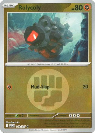 Rolycoly (Energy Symbol Pattern) - (118) Reverse Holofoil [ME Ascended Heroes]