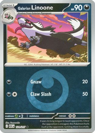 Galarian Linoone (Energy Symbol Pattern) - (131) Reverse Holofoil [ME Ascended Heroes] - Trinity Hobby