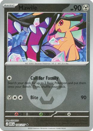 Mawile (Energy Symbol Pattern) - (144/217) Reverse Holofoil [ME Ascended Heroes] - Trinity Hobby