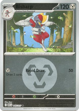 Bisharp (Energy Symbol Pattern) - (147) Reverse Holofoil [ME Ascended Heroes] - Trinity Hobby