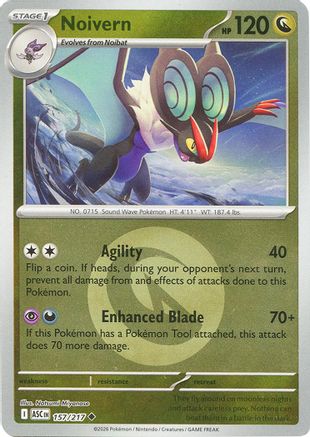 Noivern (Energy Symbol Pattern) - (157) Reverse Holofoil [ME Ascended Heroes] - Trinity Hobby