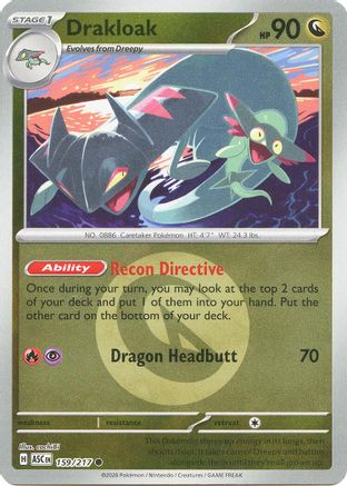 Drakloak (Energy Symbol Pattern) - (159/217) Reverse Holofoil [ME Ascended Heroes] - Trinity Hobby