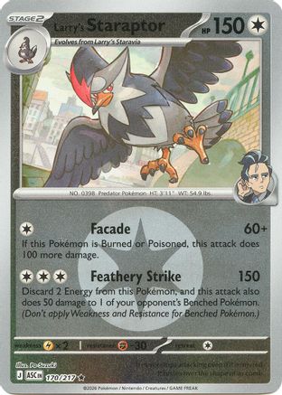 Larry's Staraptor (Energy Symbol Pattern) - (170/217) Reverse Holofoil [ME Ascended Heroes]