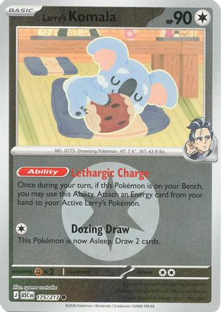 Larry's Komala (Energy Symbol Pattern) - (175) Reverse Holofoil [ME Ascended Heroes] - Trinity Hobby