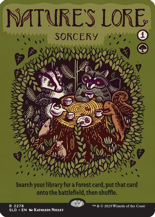 Nature's Lore (2278)  [Foil]  (SLD-2278) - [Secret Lair Drop Series] - Trinity Hobby