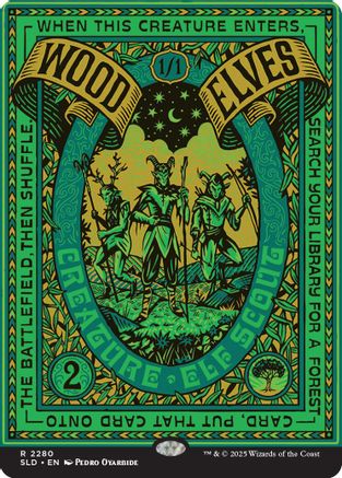 Wood Elves (2280)  [Foil]  (SLD-2280) - [Secret Lair Drop Series] - Trinity Hobby