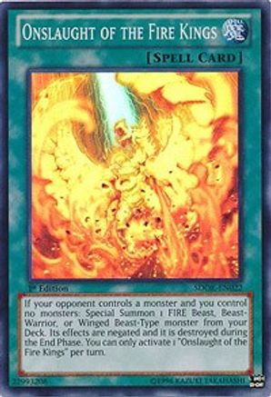 Onslaught of the Fire Kings [SDOK-EN022] Super Rare - Trinity Hobby