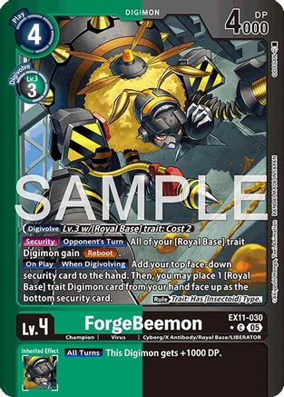 ForgeBeemon (Limited Foil) (EX11-030) - [Dawn of Liberator] Foil - Trinity Hobby