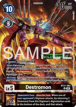 Destromon (Evolution Cup 2026 Vol. 1 Participant) (BT21-060) - [World Convergence] Foil