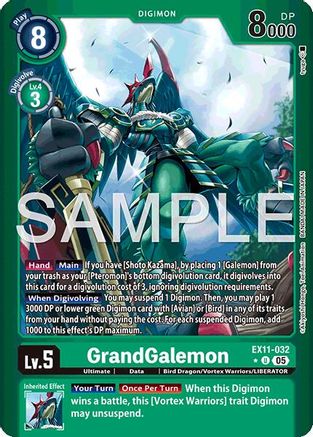 GrandGalemon (Limited Foil) (EX11-032) - [Dawn of Liberator] Foil - Trinity Hobby