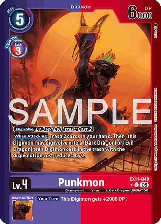 Punkmon (Limited Foil) (EX11-049) - [Dawn of Liberator] Foil - Trinity Hobby