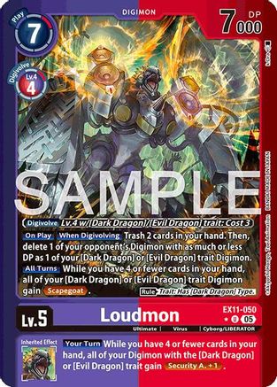 Loudmon (Limited Foil) (EX11-050) - [Dawn of Liberator] Foil - Trinity Hobby