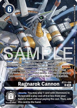 Ragnarok Cannon (Evolution Cup 2026 Vol. 1 Top 4) (BT21-098) - [World Convergence] Foil