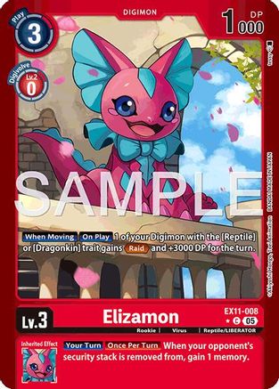 Elizamon (Limited Foil) (EX11-008) - [Dawn of Liberator] Foil - Trinity Hobby