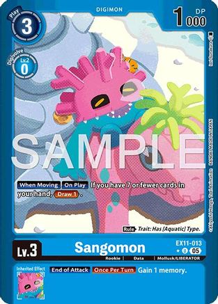 Sangomon (Limited Foil) (EX11-013) - [Dawn of Liberator] Foil - Trinity Hobby