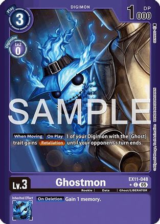 Ghostmon (Limited Foil) (EX11-048) - [Dawn of Liberator] Foil - Trinity Hobby