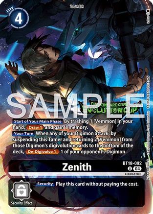 Zenith (Evolution Cup 2026 Vol. 1 Winner) (BT18-092) - [Release Special Booster 2.0] Foil