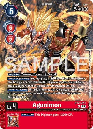 Agunimon (Event Pack 9) (BT21-013) - [World Convergence] Foil