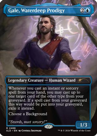 Gale, Waterdeep Prodigy  (SLD-2488) - [Secret Lair Drop Series] - Trinity Hobby