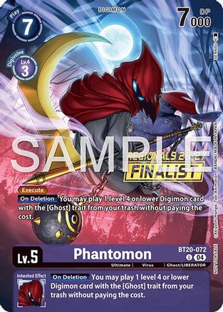 Phantomon (Regionals 26-27 Season 1 Finalist) (BT20-072) - [Release Special Booster 2.5] Foil