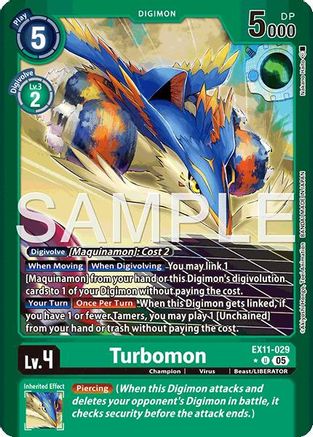 Turbomon (Limited Foil) (EX11-029) - [Dawn of Liberator] Foil - Trinity Hobby