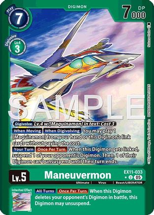 Maneuvermon (Limited Foil) (EX11-033) - [Dawn of Liberator] Foil - Trinity Hobby