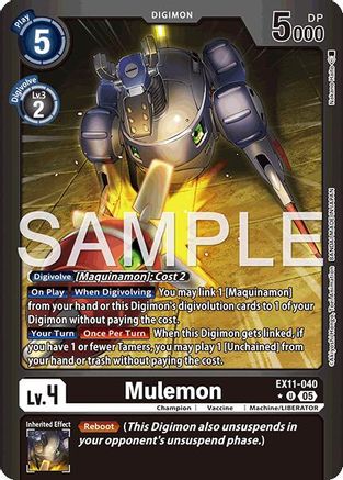 Mulemon (Limited Foil) (EX11-040) - [Dawn of Liberator] Foil - Trinity Hobby